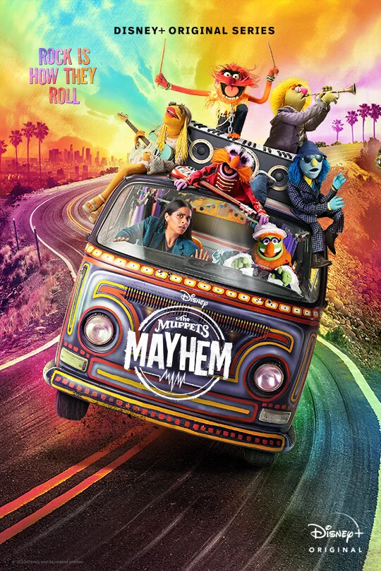 MUPPETS MAYHEM, THE - THE COMPLETE SERIES (DISNEY+ 2023) Lilly Singh, Tahj Mowry, Saara Chaudry, Anders Holm, Matt Vogel, Bill Barretta, Peter Linz, Dave Goelz, David Rudman, Eric Jacobson