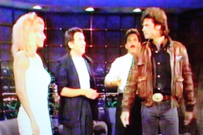 LATE SHOW, THE (FOX 9/3/87) Guest host: Jonathon Brandmeier, Robin Greer , Dave Alvin and the Allnighters, Trini Lopez, Steve Pearl, Lorenzo Lamas, David Jolliffe - Image 13